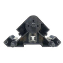 EUROFIT-Cabinet Leg with Dowel (Knock-in) - Black - Plastic - Flat Base CL-MT180K