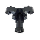 EUROFIT-Cabinet Leg with Dowel (Knock-in) - Black - Plastic - Flat Base CL-MT180K