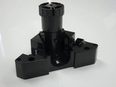 EUROFIT-Folding Cabinet Leg - Black - Plastic - Flat Base CL-KP468