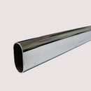 Closet Rod - Round & Oval- 15mm x 30mm 10 feet Chrome TH-005 & TH-006
