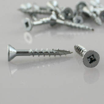 #8 Flat Head, #2 Square, Type 17, with 4 Nibs Screw FH