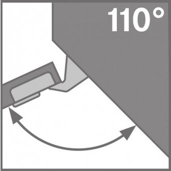 TIOMOS 110/45° Soft-close Impresso inset Hinge (F017139340)