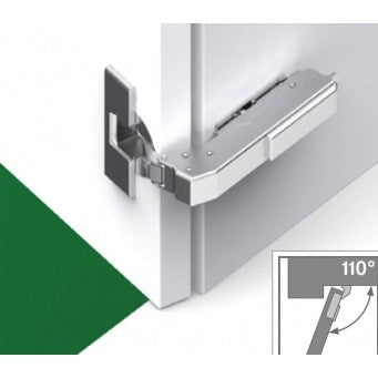 TIOMOS 110/90° Blind Corner Self-close inset w/ Dowel (F045138484)