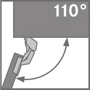 TIOMOS 110° Impresso Self Close Full Overlay Hinge (F034139301)