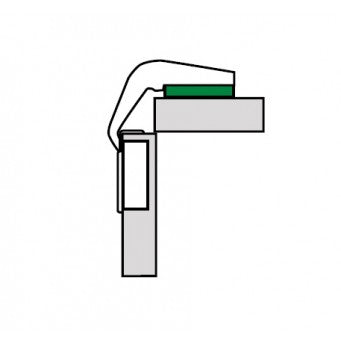TIOMOS Pie-cut Corner Hinge Dowel press fitting (F045138518)