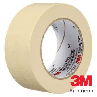 3M Masking Tape 203 General Purpose - Beige 24mm/ 48mm x 55m (2 Size Available)