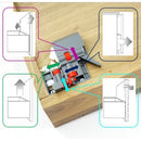 Eurofit 4-D Adjustment Concealed Soft Close Slide SC-49  (6 Size Available)