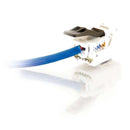 CablesToGo Cat5E RJ45 UTP Toolless Keystone Jack - White (TAA Compliant)