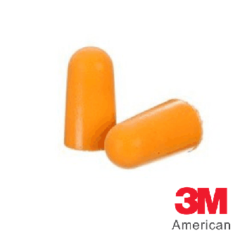 3M Uncorded Foam Earplugs, 1100, Orange, 200pcs - 3MS1100