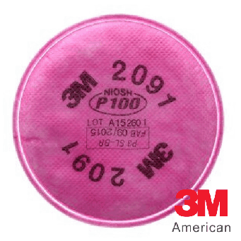 3M Particulate Filter P100, 2pcs (for 3MS6503QL) - 3MS2091