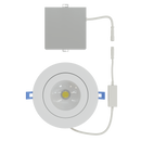 RENO Lighting: LED Floating Gimbal Potlight 4″ , 9W- 3000K/4000K/5000K Multi CCT