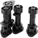 EUROFIT-Standard Cabinet Leg - Black - Plastic CL-T2A100/120/150