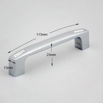 H-68137 CP Luxury Crystal Cabinet Chrome Finished Handle (2 Size Available)