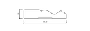 Molding: C-03 Colonial Casing 3-1/2"