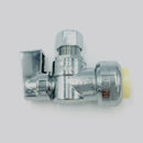 Z-AIR Angle Valve - Lead Free - 1/2" x 3/8" - Push-Fit
