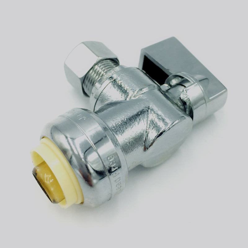 Z-AIR Angle Valve - Lead Free - 1/2" x 3/8" - Push-Fit