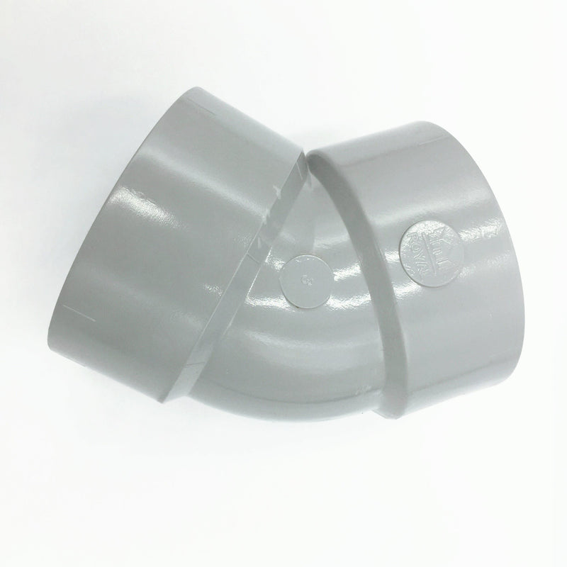 PVC Pipe Fitting 45 Degree Elbow  (4 Size Available)
