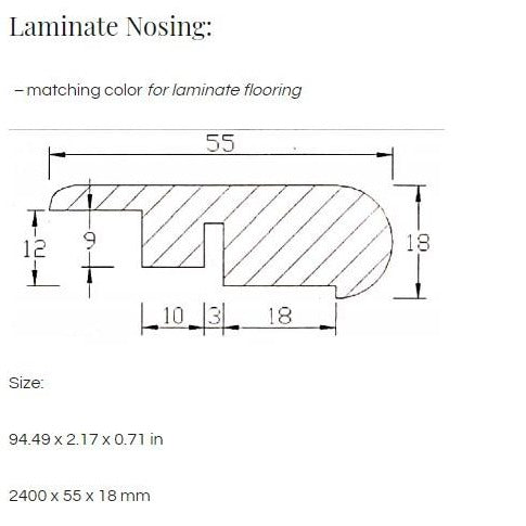 Laminate Molding (8 feets long /Piece)