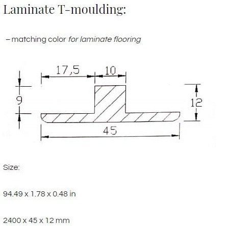 Laminate Molding (8 feets long /Piece)
