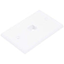 Monoprice Wall Plate for Keystone, 1 Hole - White (WPK-1 WH)
