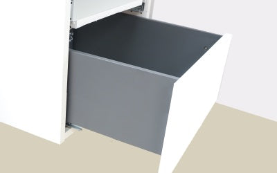 FIT-BOX Slim Wall Soft Close Drawer H118mm Silver Grey  SL-118 G (4 Size Available)
