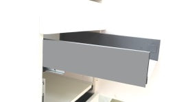 FIT-BOX Slim Wall Soft Close Drawer H86mm Silver Grey SL-86 G (6 Size Available)