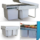 Eurofit Waste Bin Soft Close W14" x D20" x H13" - WB-608S/ WB-608DS