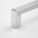 H-62204 BSS  Satin Nickel with Chrome Ends Handle (5 Size Available)