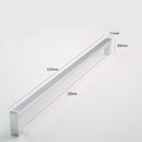 H-62204 BSS  Satin Nickel with Chrome Ends Handle (5 Size Available)