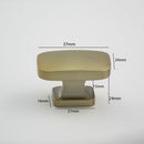 K-417 Luxury Knob - (L37 x W23 x H18mm) Satin Nickel/ Chrome/ Rose Gold Finished