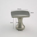 K-62231BSS Knob - Satin Nickel/Honey Brown Finished (L34 x W34 x H32mm)