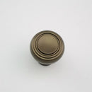 K-62343 Knob - (Diameter 33 x H33mm) Satin Nickel/Honey Brown Finished