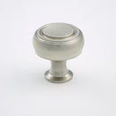 K-62343 Knob - (Diameter 33 x H33mm) Satin Nickel/Honey Brown Finished