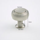 K-62343 Knob - (Diameter 33 x H33mm) Satin Nickel/Honey Brown Finished