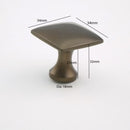 K-62231BSS Knob - Satin Nickel/Honey Brown Finished (L34 x W34 x H32mm)