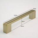 H-61712-128 Satin Nickel/ Rose Gold Finished Handle