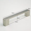 H-61712-128 Satin Nickel/ Rose Gold Finished Handle