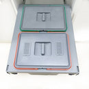 Italian ELLETIPI Waste Bin (2 Bins) W16-1/8" x D20" x H18" - WB-E450