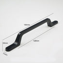 H-65718 BK Black Finished Handle (5 Size Available)