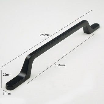 H-65718 BK Black Finished Handle (5 Size Available)