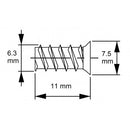 Euro Screw Flat Head 11mm 086311FH  / 13mm 086313FH