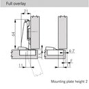 NEXIS Impresso 22 110° Full Overlay Door Hinge (F014072520)