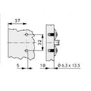 NEXIS 2D Cross Mounting Plate, 2-point fixing with euro-screws (F060073180)