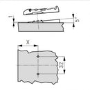TIOMOS +5°/-5° Wedge (for mounting plate) for screw fixing F072135757/F072135758