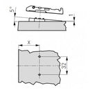 TIOMOS +5°/-5° Wedge (for mounting plate) for screw fixing F072135757/F072135758
