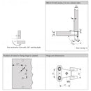 GRASS Single-Joint Hinge 16mm/ 19mm Cabinet Side Full Overlay F150000008/ F150000009