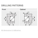TIOMOS FLAP HINGE Set 90° (14-21mm)  (2 Items Available)