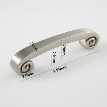 H-092 BSS Swirl'z - Satin Nickel Finished  Handle (2 Size Available)