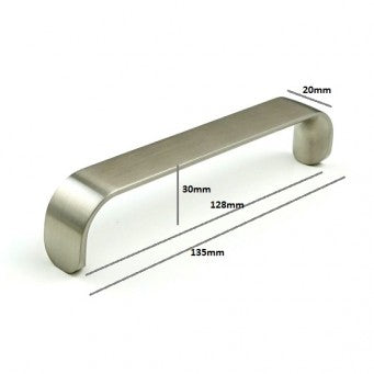 EUROFIT Handle / H-208 BSS Pull - Satin Nickel   (5 Size Available)
