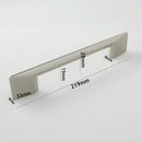 EUROFIT Handle / H-254 Reflection / Brushed Nickel  BSS (5 Size Available)